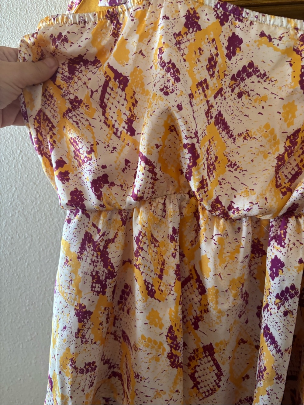 ADRIENNE LSU Purple & Gold Tie-Strap Tiered Romper - Picture 8 of 11